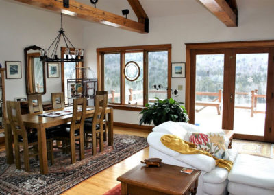 Dining Room | Vermont Horse Farm & Vacation Rental in Fayston, Vermont